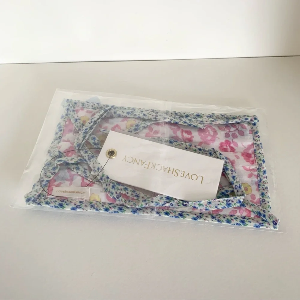 LoveShackFancy embroidered face mask ditsy floral